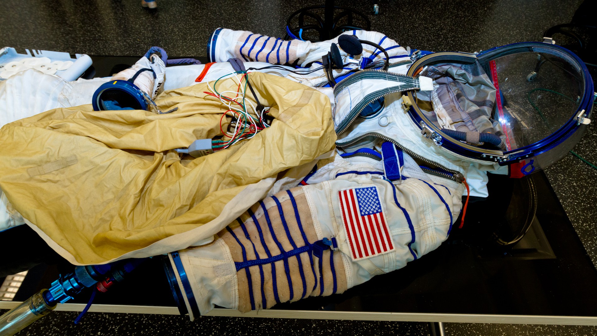 A NASA space suit